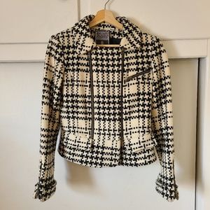 L.A.M.B. Houndstooth Tailored Jacket - Size 8 - Gwen Stefani